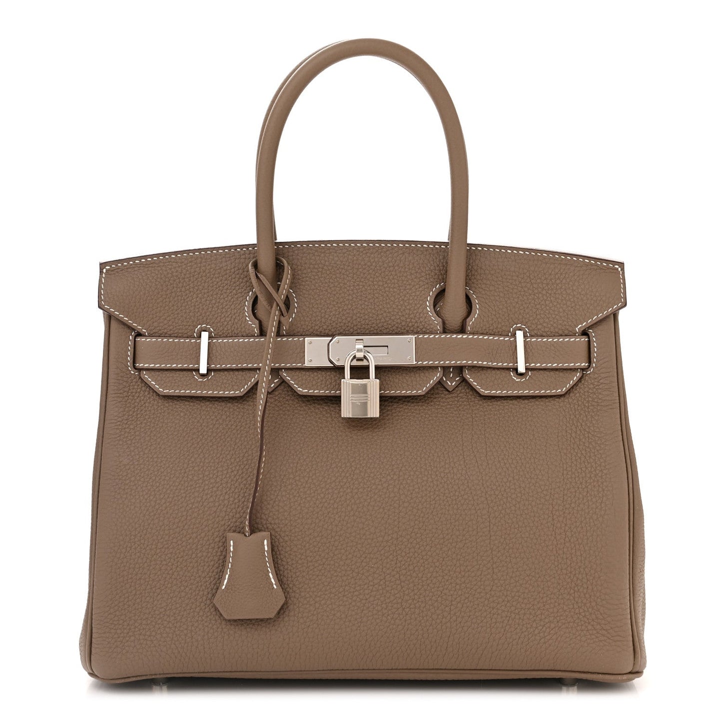 HERMÈS TOGO LEATHER BIRKIN 30 ETOUPE HANDBAG