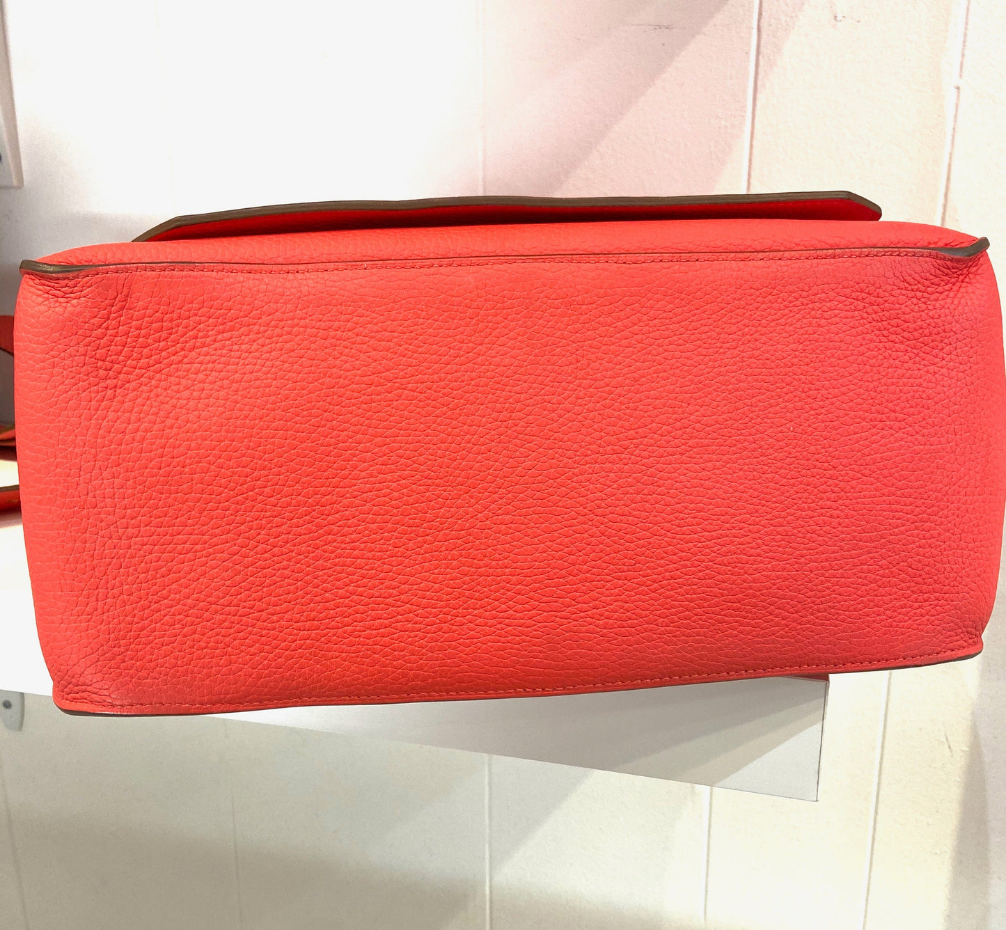 HERMÈS Jypsiere Clemence Red Leather Cross Body Bag-HS