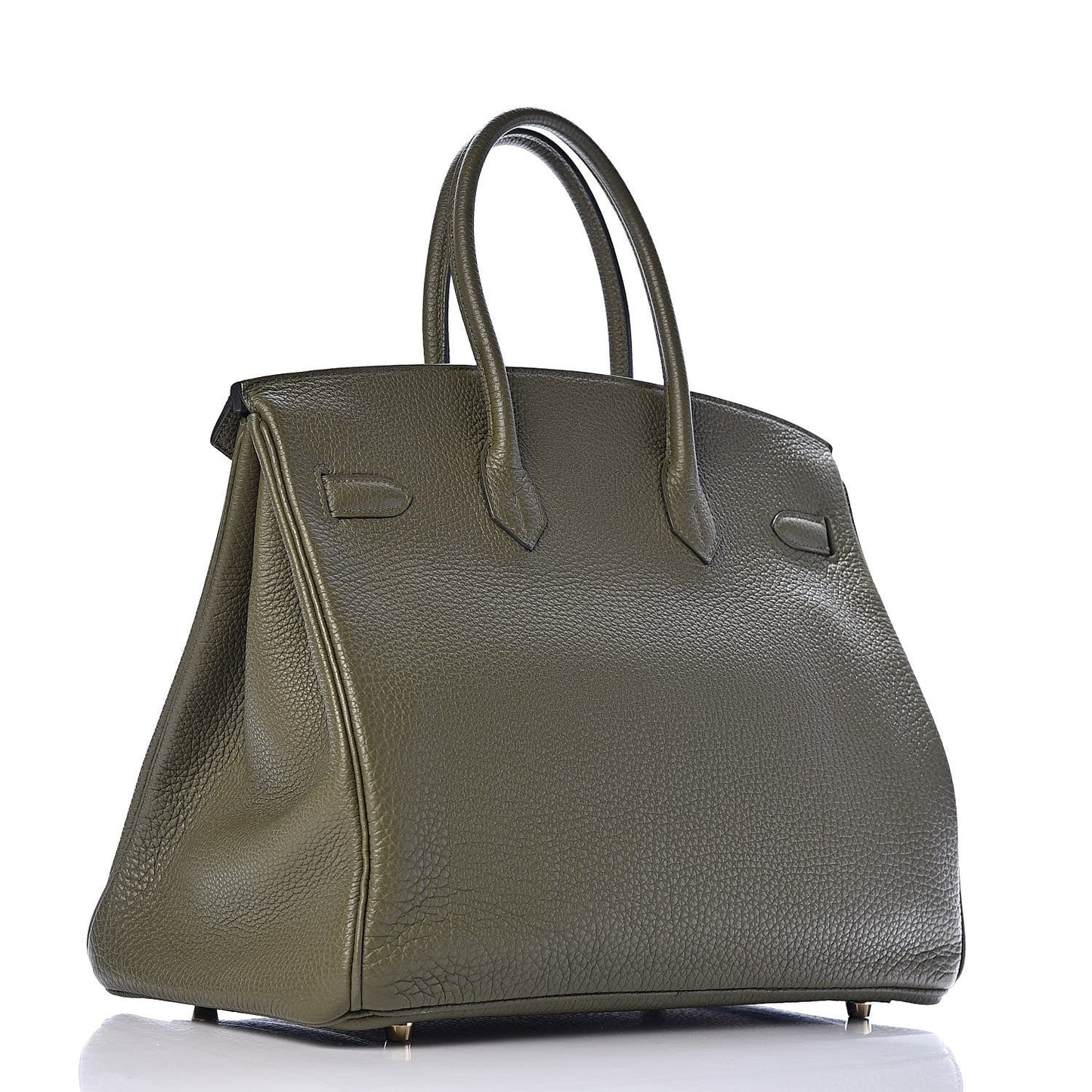 HERMÈS BIRKIN 35 TOGO LEATHER GOLD HARDWARE VERT OLIVE HANDBAG