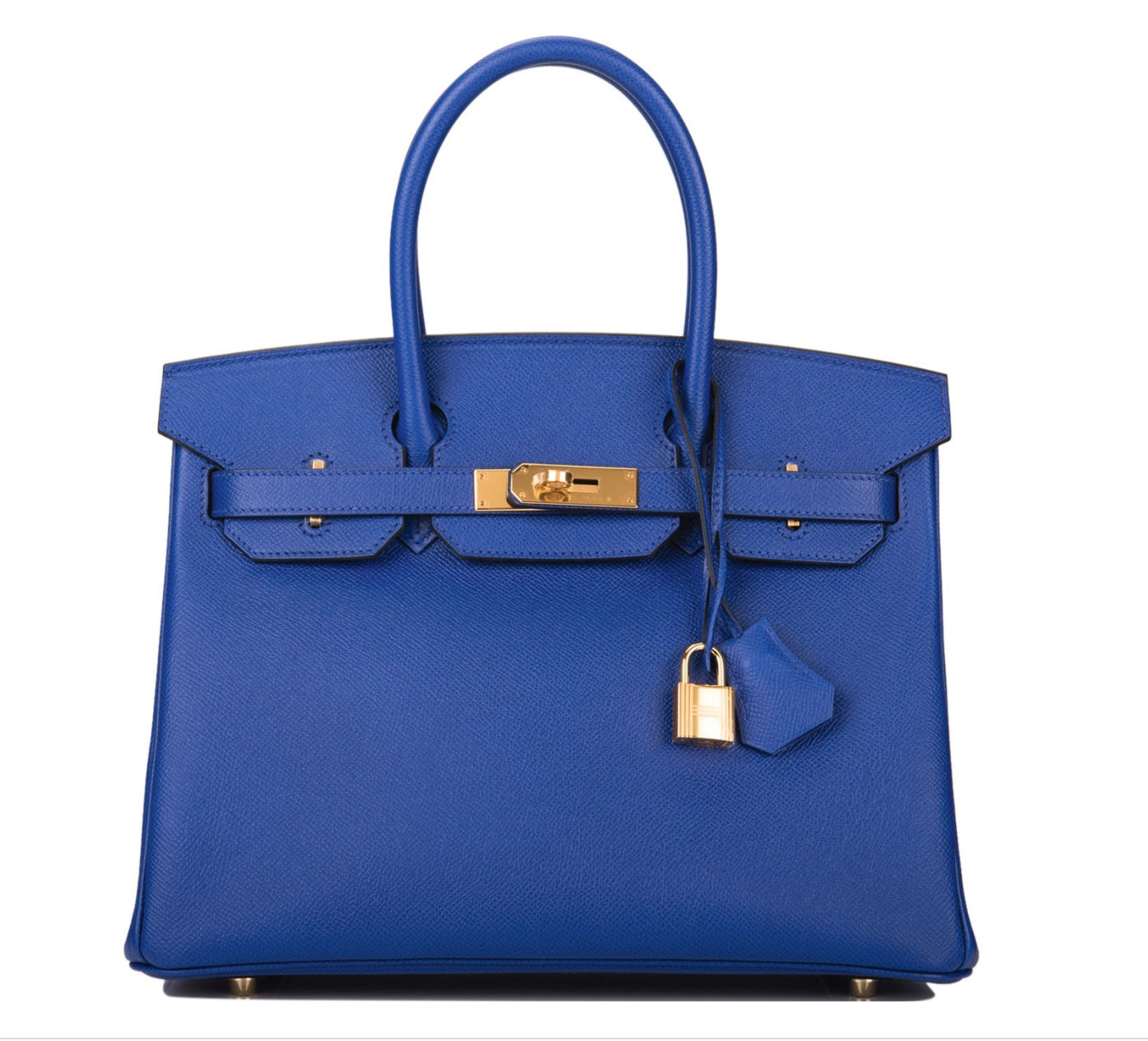 HERMÈS BIRKIN 30 EPSOM LEATHER ELECTRIC BLUE