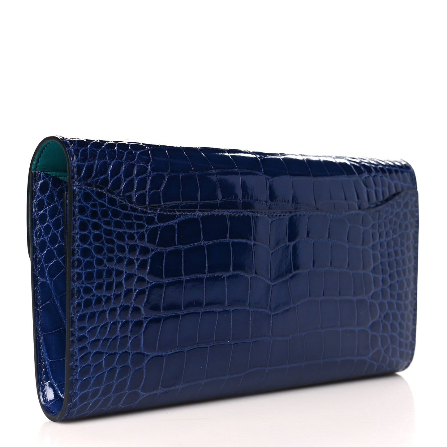 HERMÈS SHINY ALLIGATOR CONSTANCE WALLET