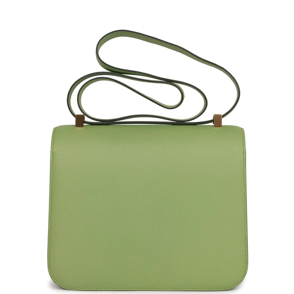 HERMÈS CONSTANCE 24 EPSOM LEATHER VERT CRIQUET GOLD HARDWARE