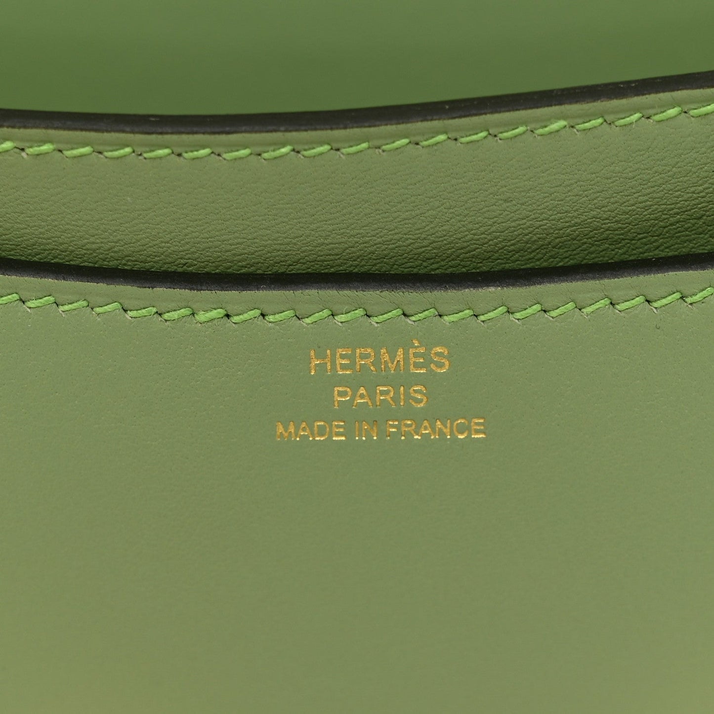 HERMÈS CONSTANCE 24 EPSOM LEATHER VERT CRIQUET GOLD HARDWARE