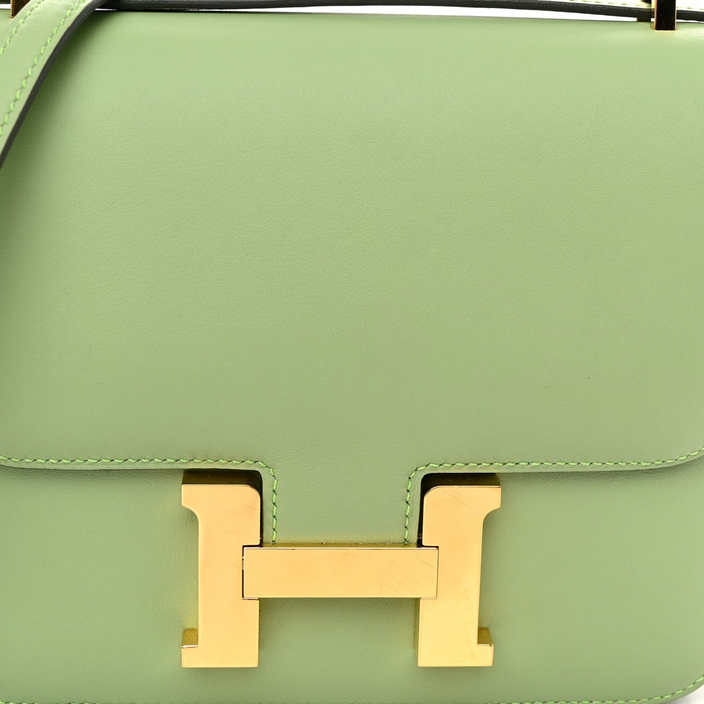 HERMÈS CONSTANCE 24 EPSOM LEATHER VERT CRIQUET GOLD HARDWARE