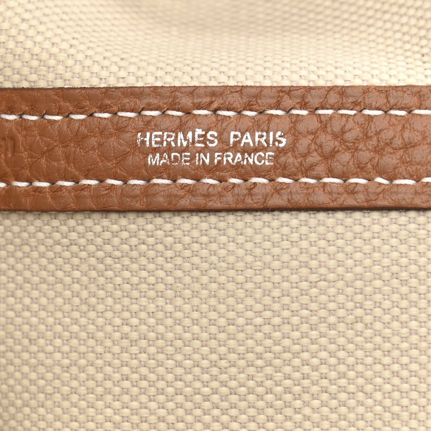HERMÈS GARDEN FILE 28 TOTE BAG IN BETON/ OCRE