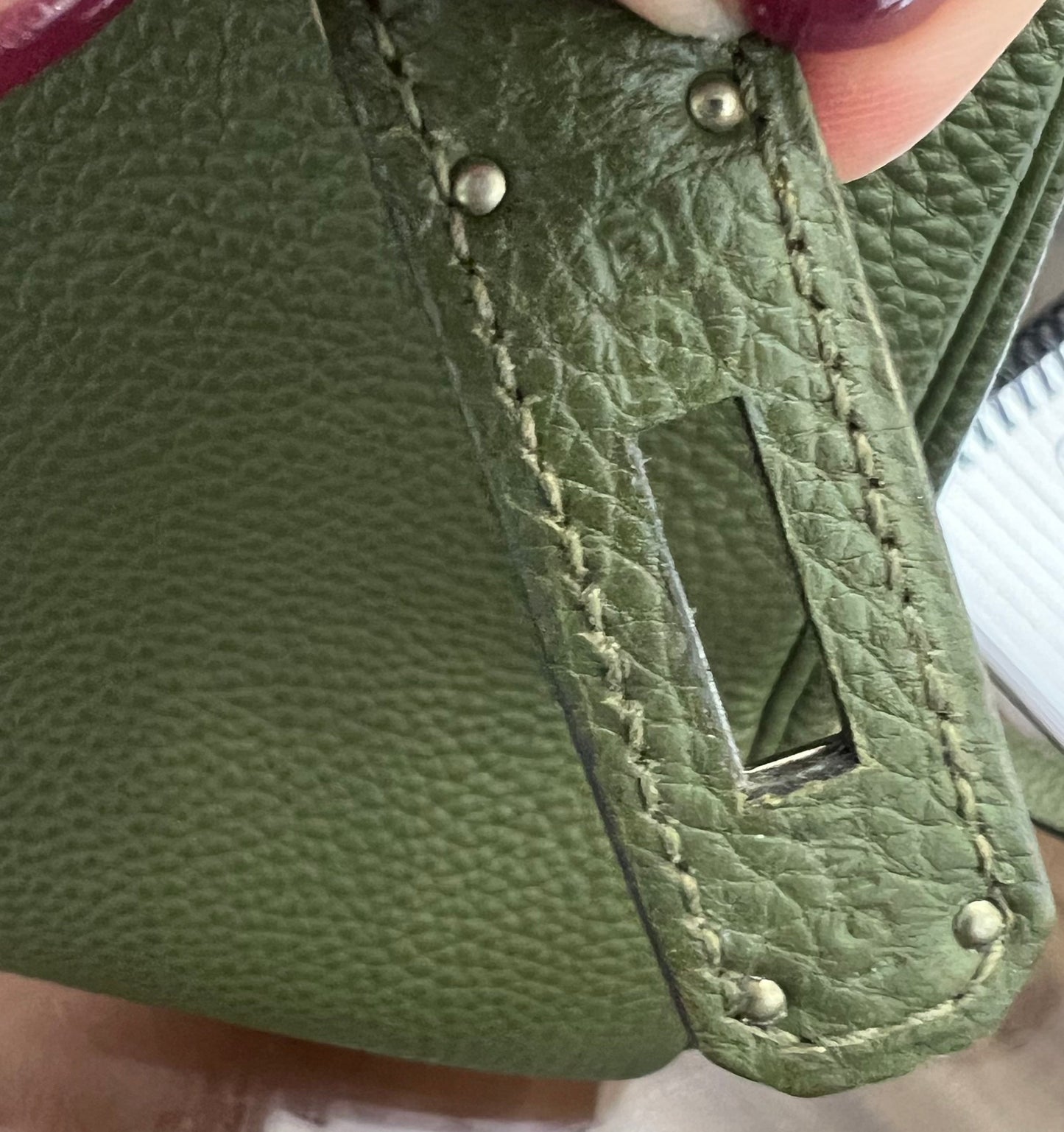 HERMÈS KELLY RETOURNE 32 VERT VERONESE TOGO LEATHER SHOULDER BAG