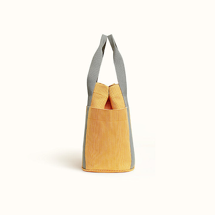 HERMÈS PASSE PASSE STRIPED NAPPY TOTE BAG