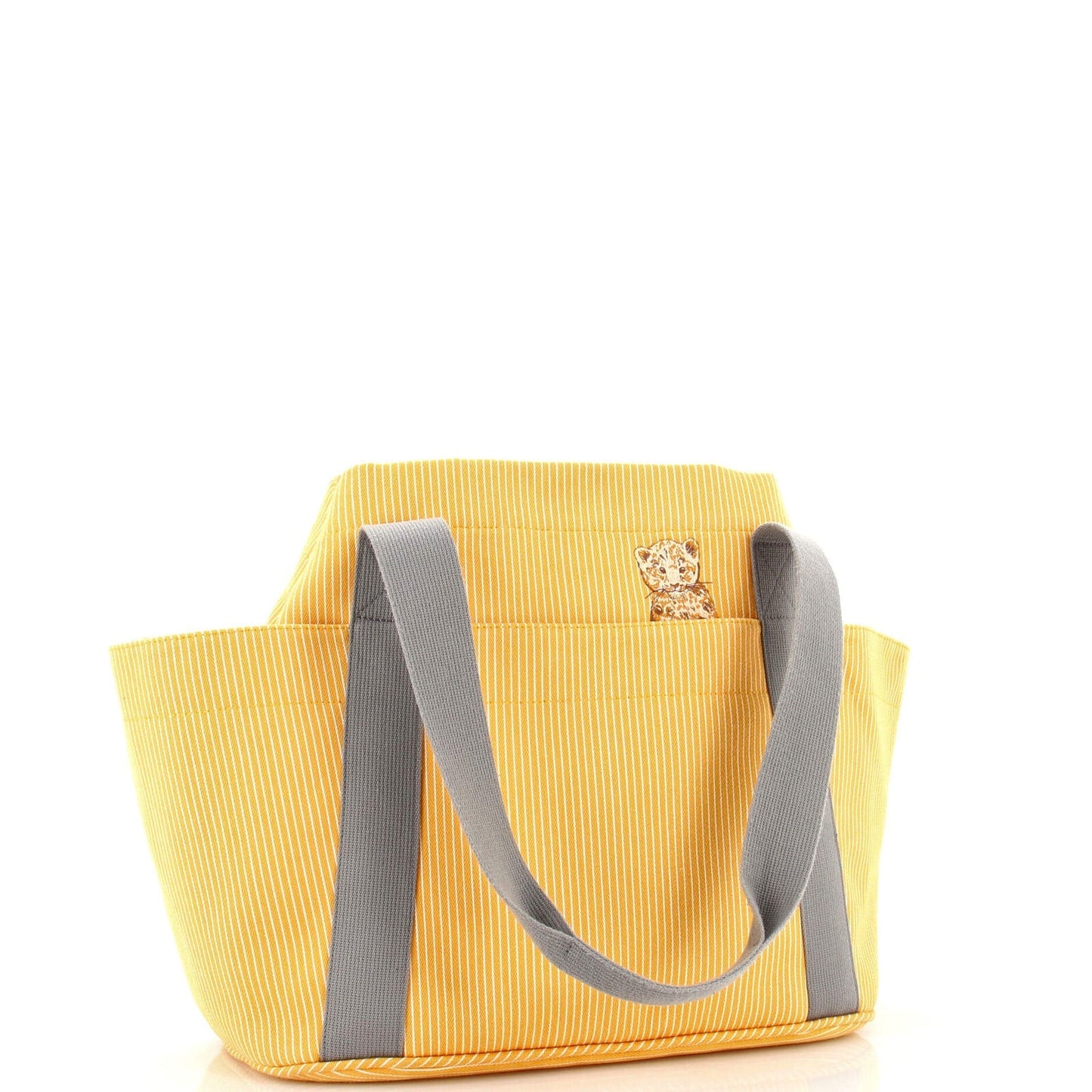 HERMÈS PASSE PASSE STRIPED NAPPY TOTE BAG