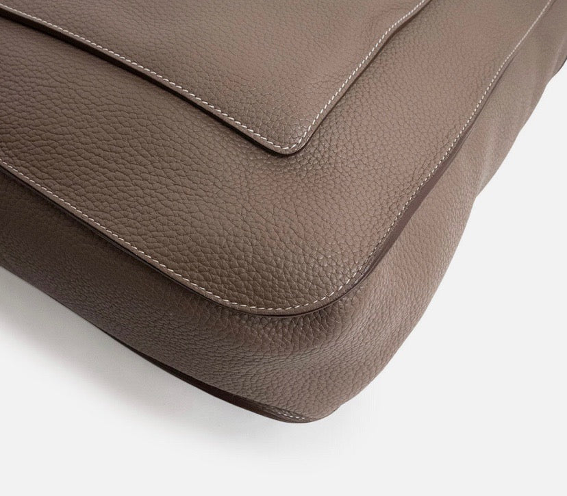 HERMÈS TAURILLON CLEMENCE LEATHER MARWARI GM TOTE BAG