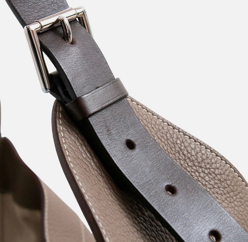 HERMÈS TAURILLON CLEMENCE LEATHER MARWARI GM TOTE BAG