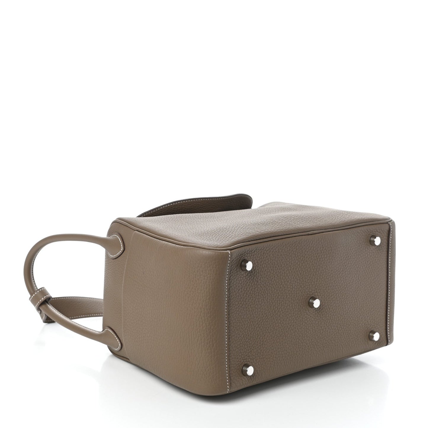 HERMÈS Taurillon Clemence Lindy 30 Etoupe