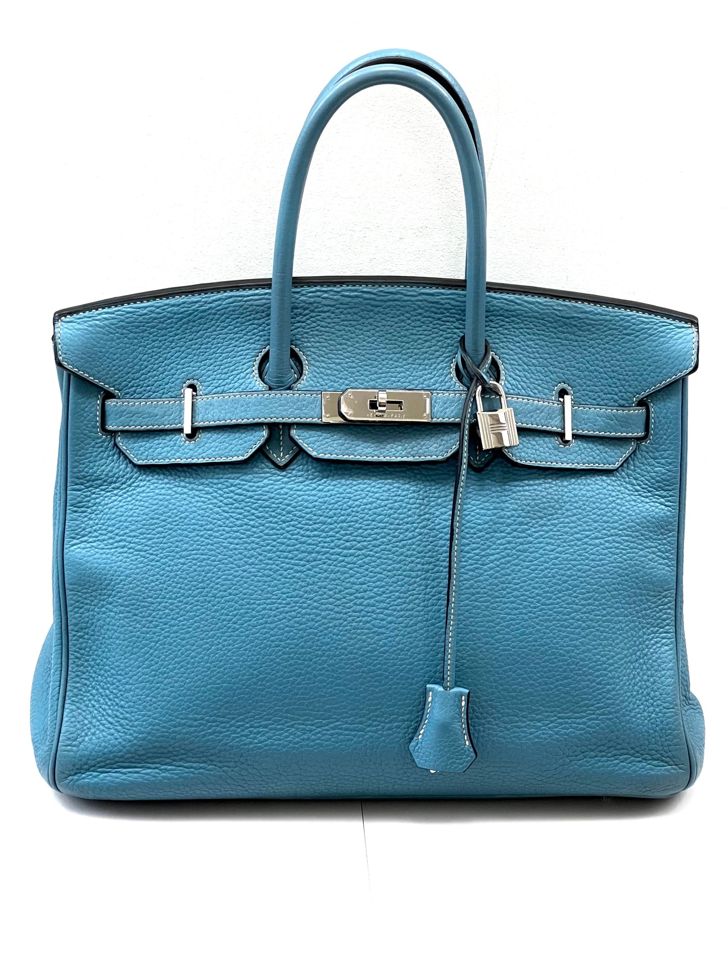HERMÈS TOGO BIRKIN 35 IN BLUE JEAN-HS