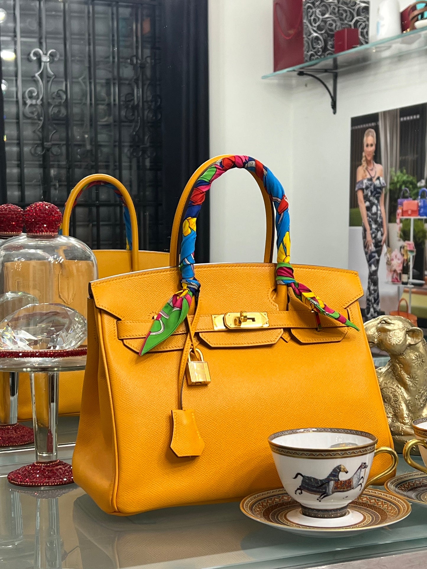 HERMÈS BIRKIN 30 EPSOM LEATHER MARIGOLD