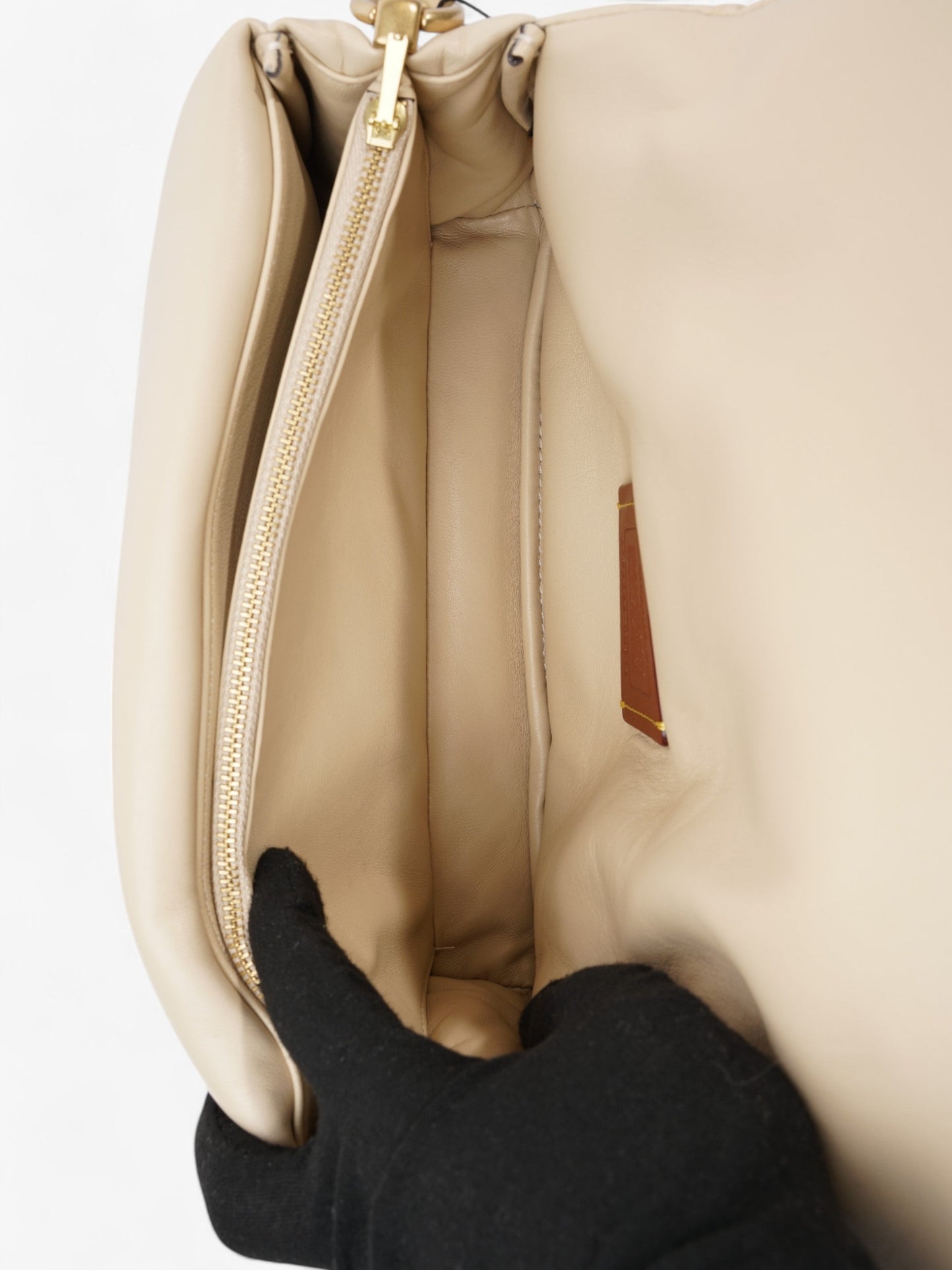 Coach Pillow Tabby Ivory Nappa Leather 26
