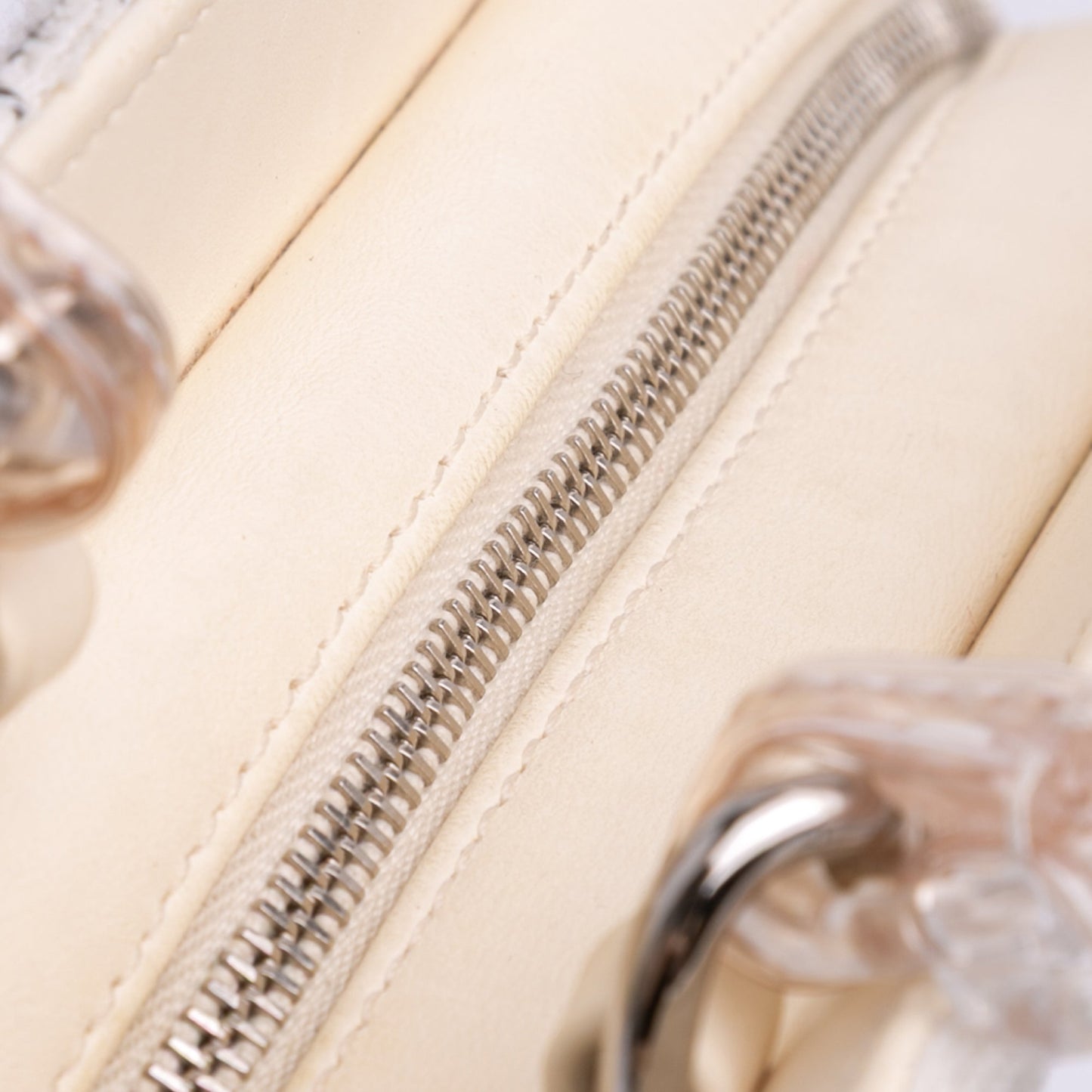 Chanel Small Tweed And Resin Zipped Shopping Bag
