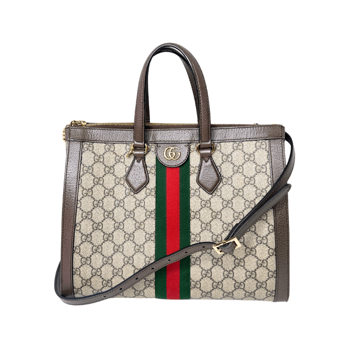 GLM-- Medium Ophidia Top Handle Bag & Strap