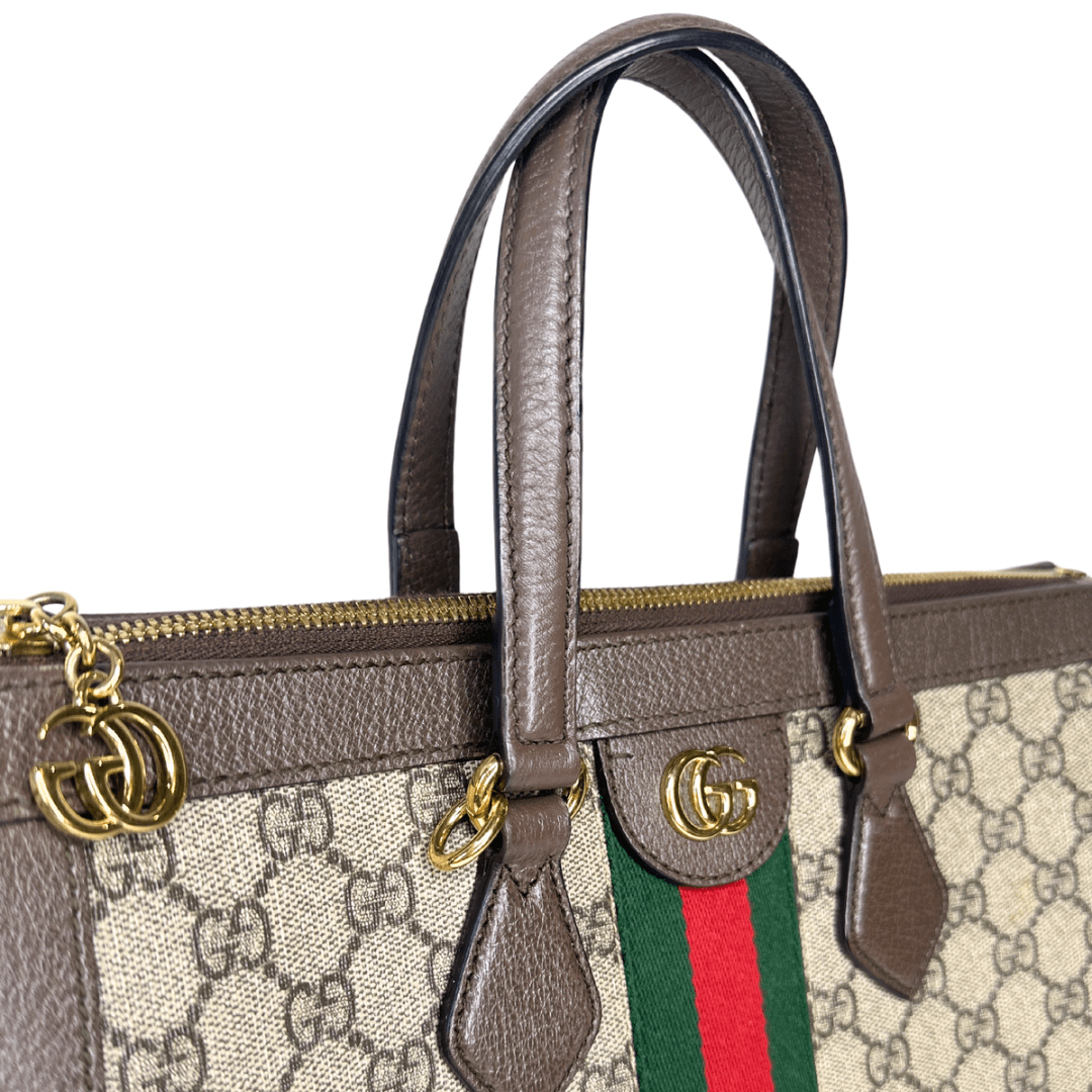 GLM-- Medium Ophidia Top Handle Bag & Strap