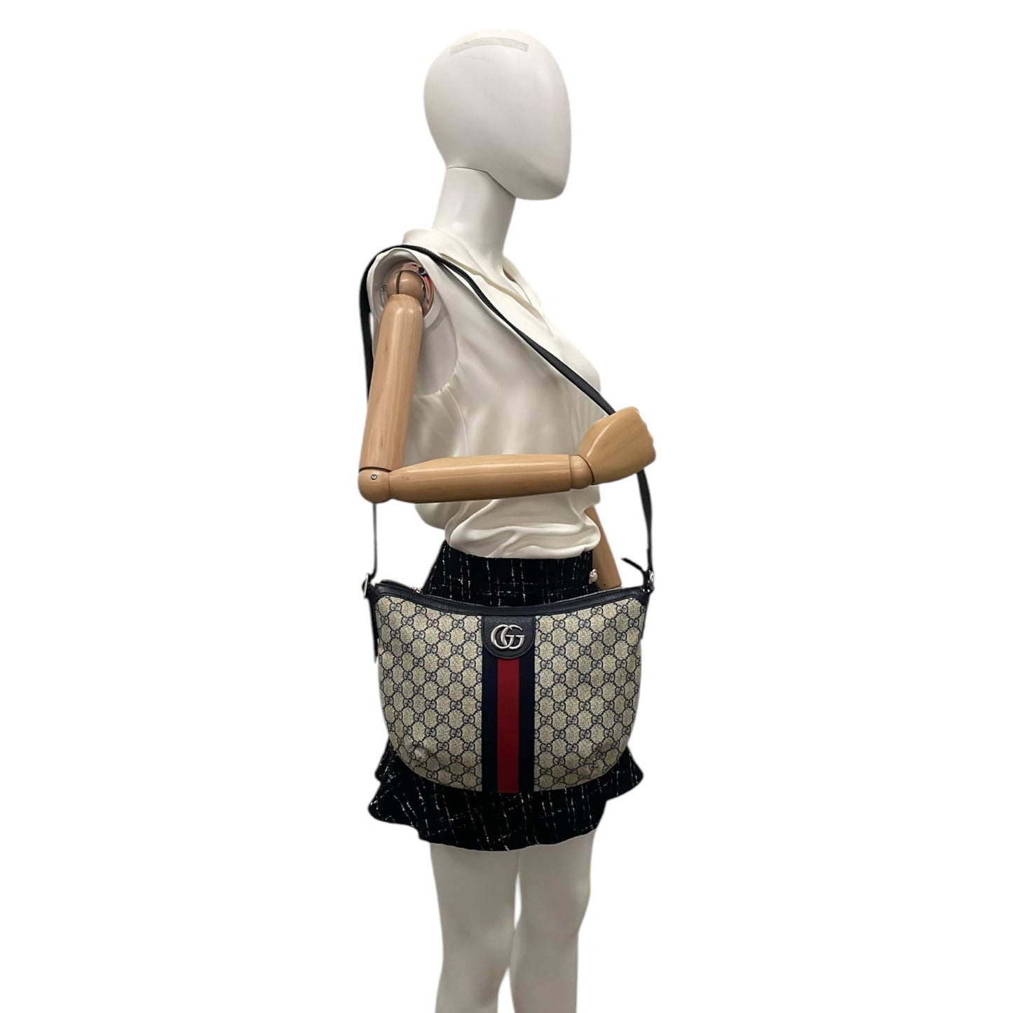 GLM-- Ophidia Shoulder Bag GG Web Canvas