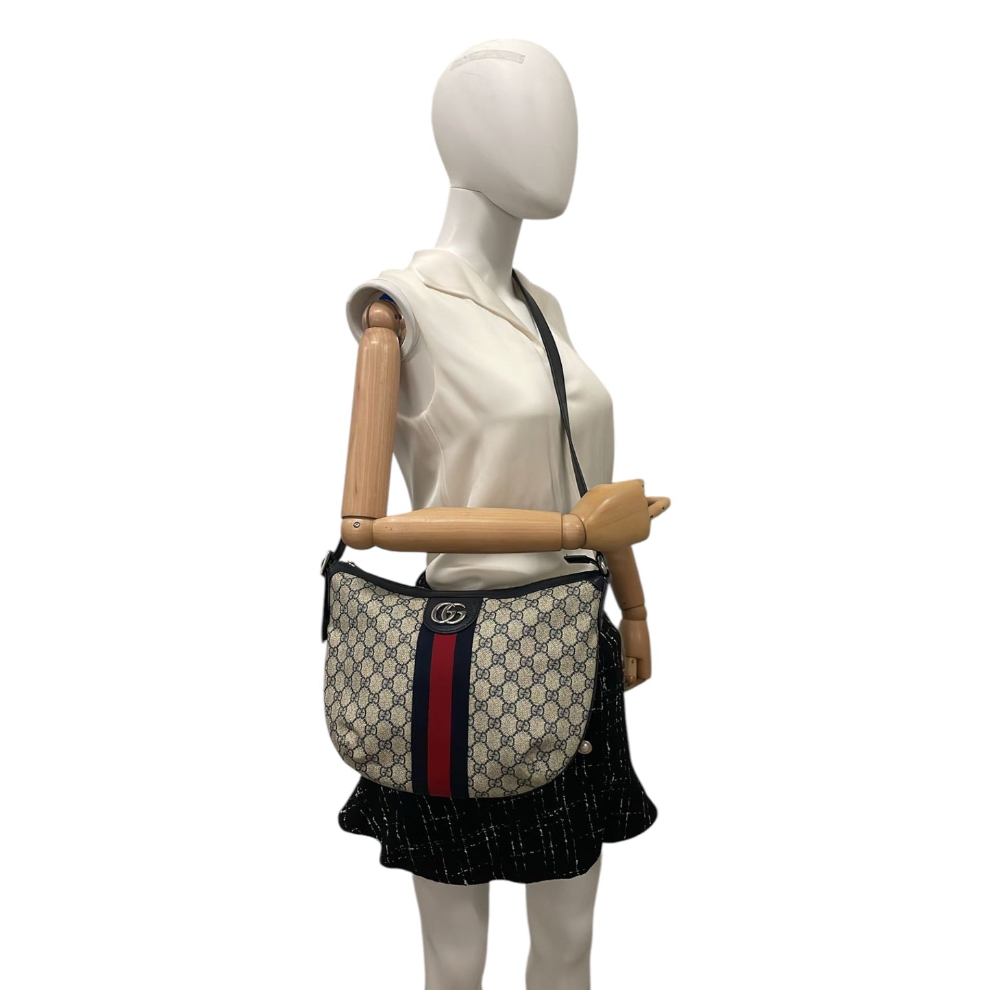 GLM-- Ophidia Shoulder Bag GG Web Canvas