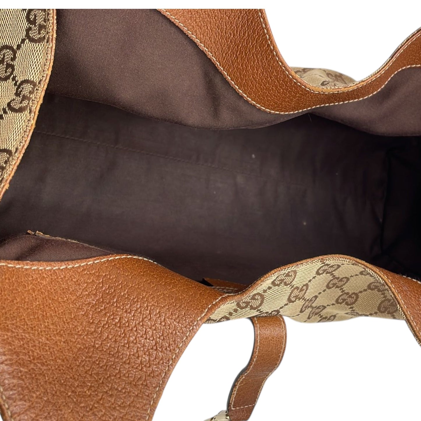 GLM-- Jackie Hobo Piston Lock Brown Medium Brown GG Canvas