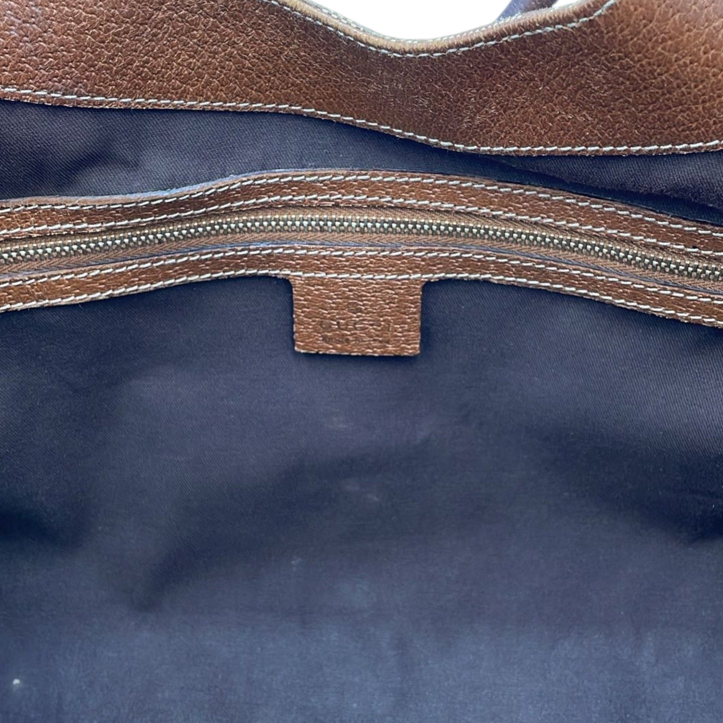 GLM-- Jackie Hobo Piston Lock Brown Medium Brown GG Canvas