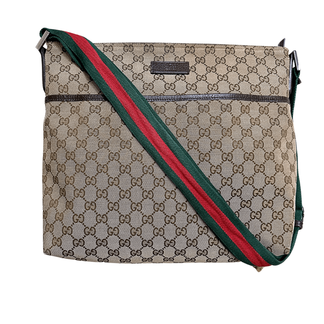 GLM-- GG Canvas Web Large Messenger Bag