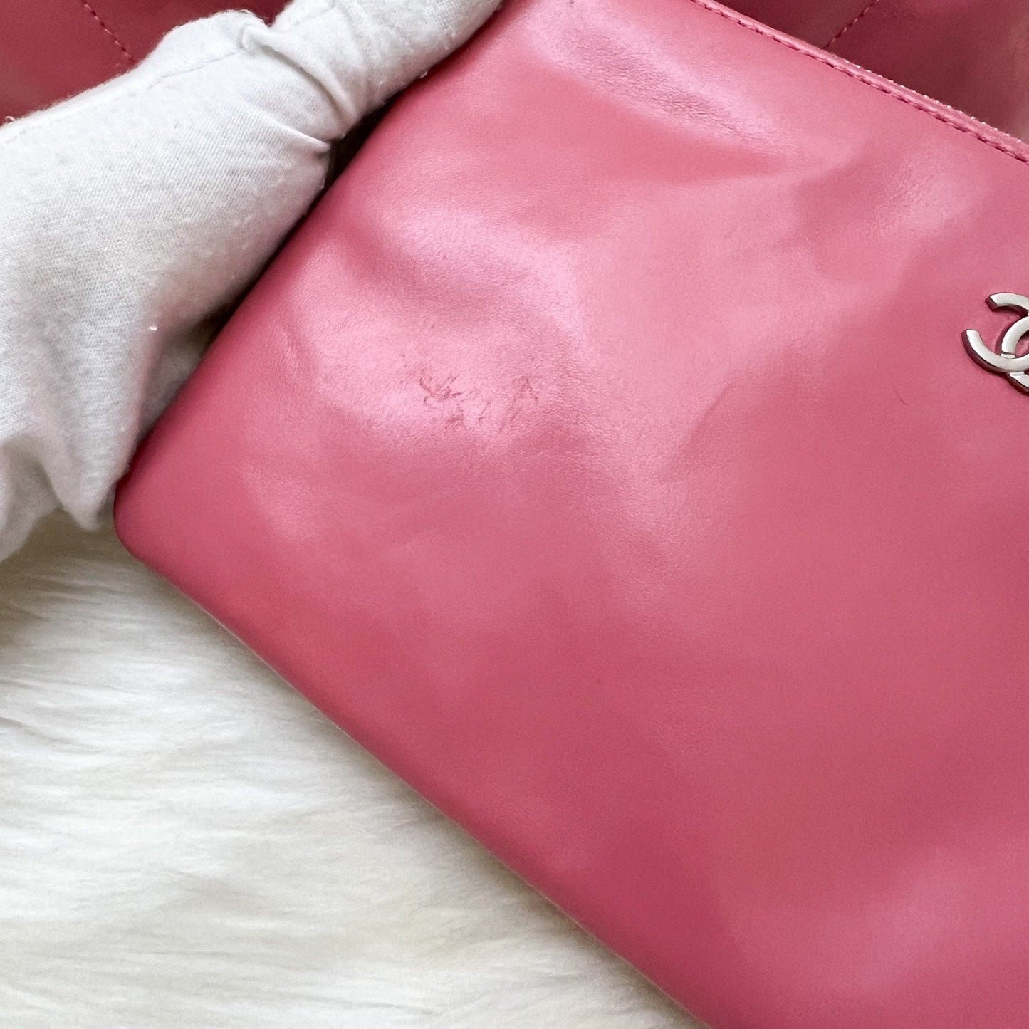 GLM-22 Small Hobo Bag in 23B Pink Calfskin and SHW (Model: AS3260)