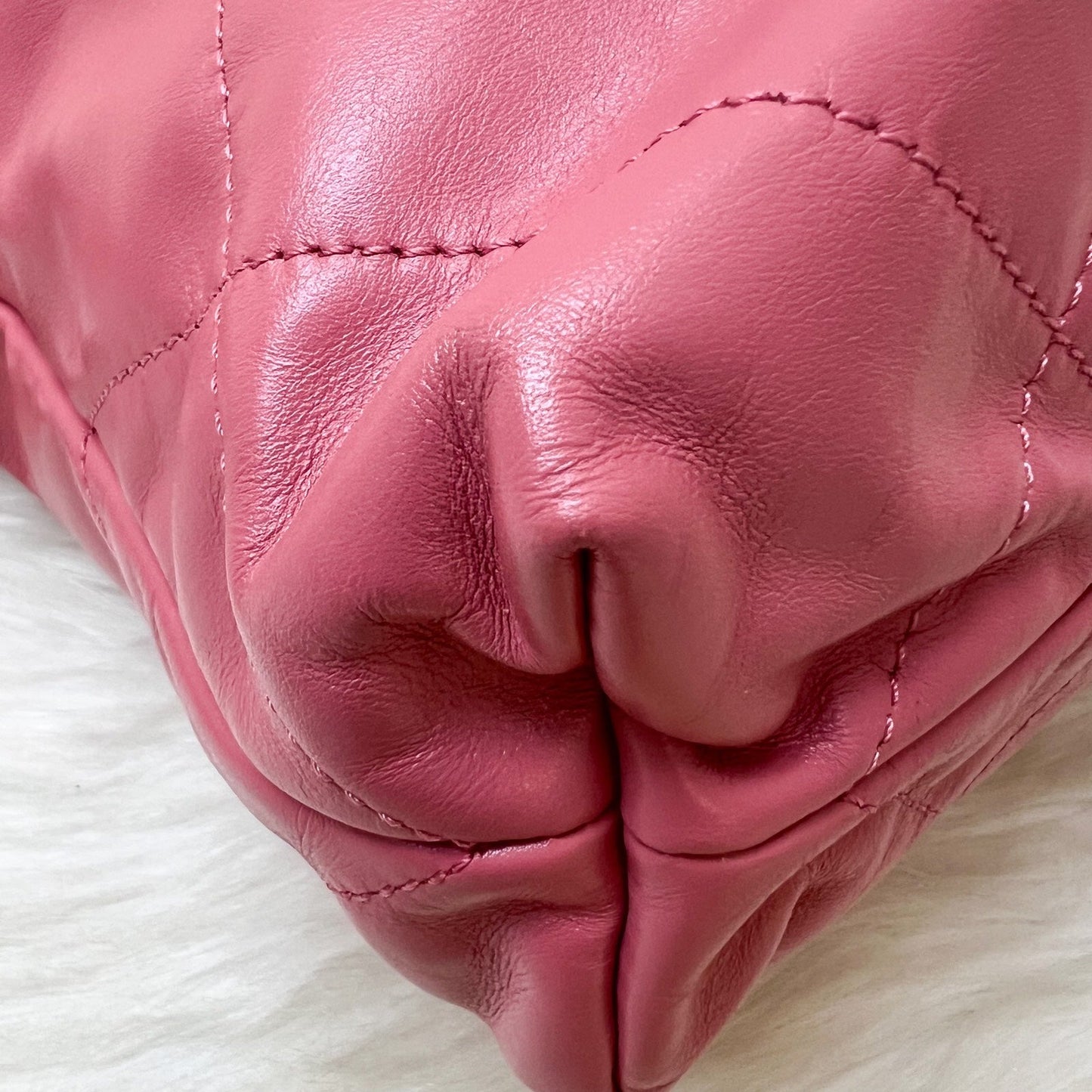 GLM-22 Small Hobo Bag in 23B Pink Calfskin and SHW (Model: AS3260)