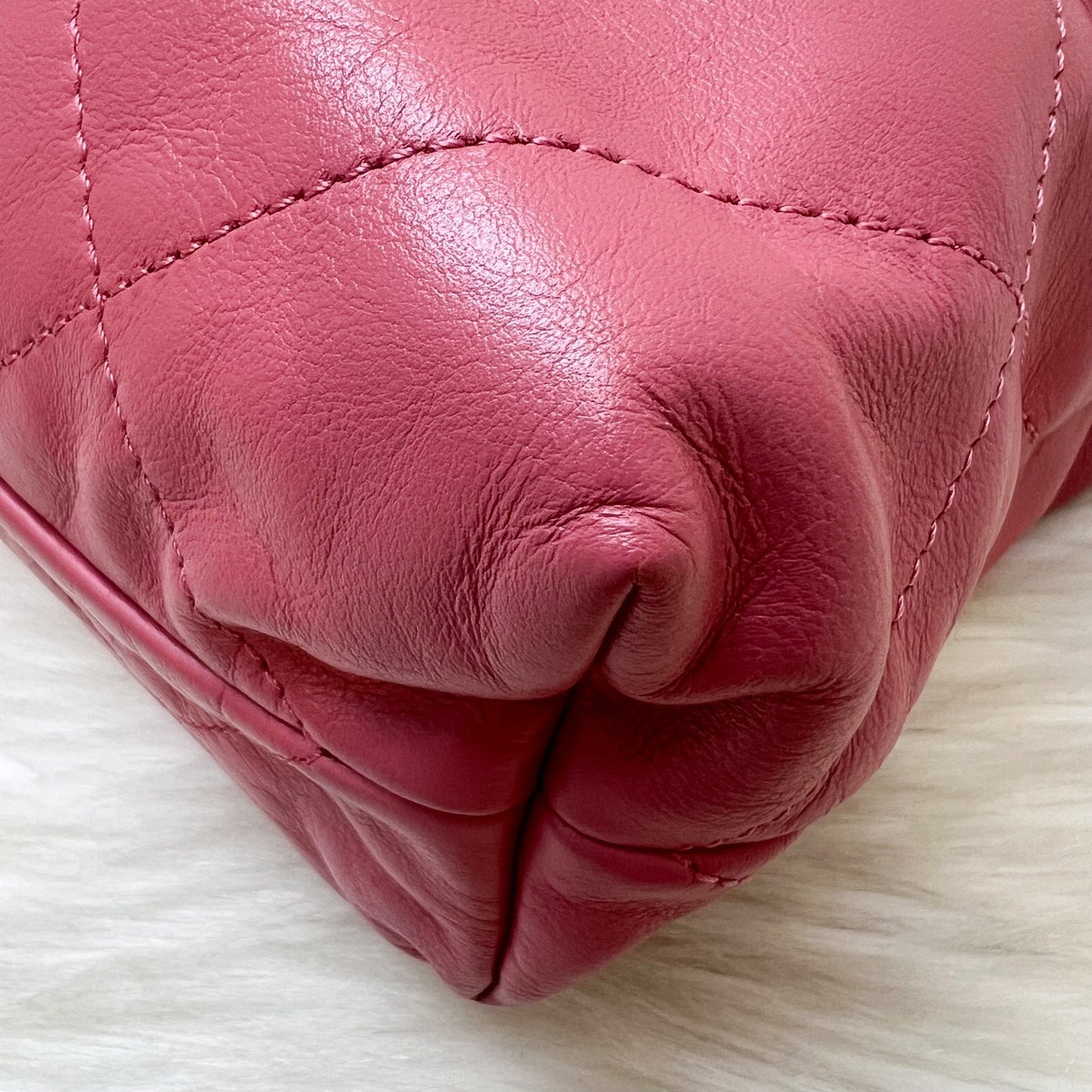 GLM-22 Small Hobo Bag in 23B Pink Calfskin and SHW (Model: AS3260)