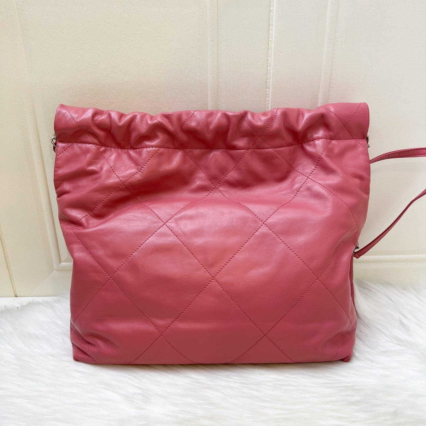 GLM-22 Small Hobo Bag in 23B Pink Calfskin and SHW (Model: AS3260)