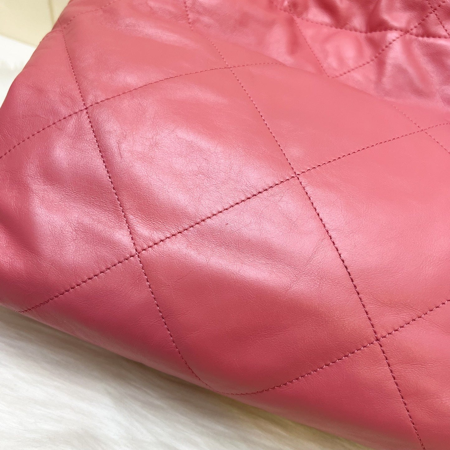 GLM-22 Small Hobo Bag in 23B Pink Calfskin and SHW (Model: AS3260)
