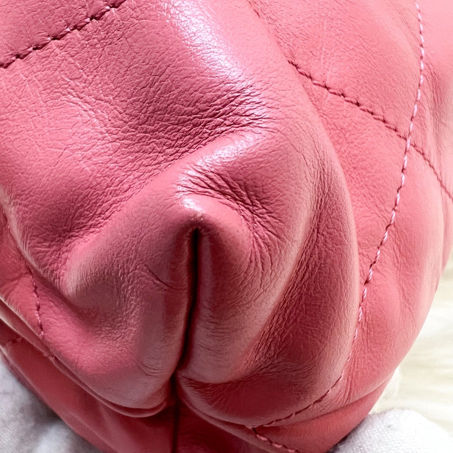GLM-22 Small Hobo Bag in 23B Pink Calfskin and SHW (Model: AS3260)