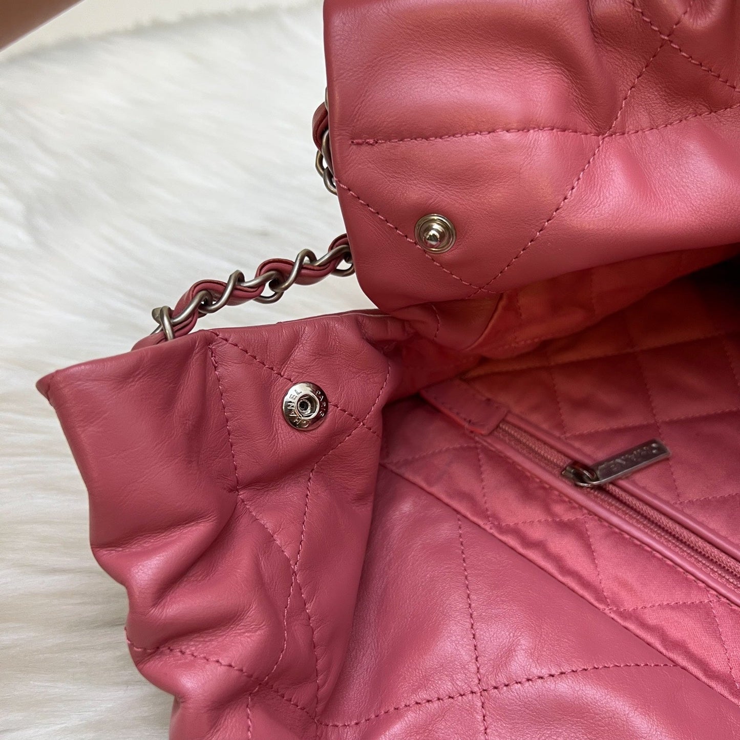 GLM-22 Small Hobo Bag in 23B Pink Calfskin and SHW (Model: AS3260)