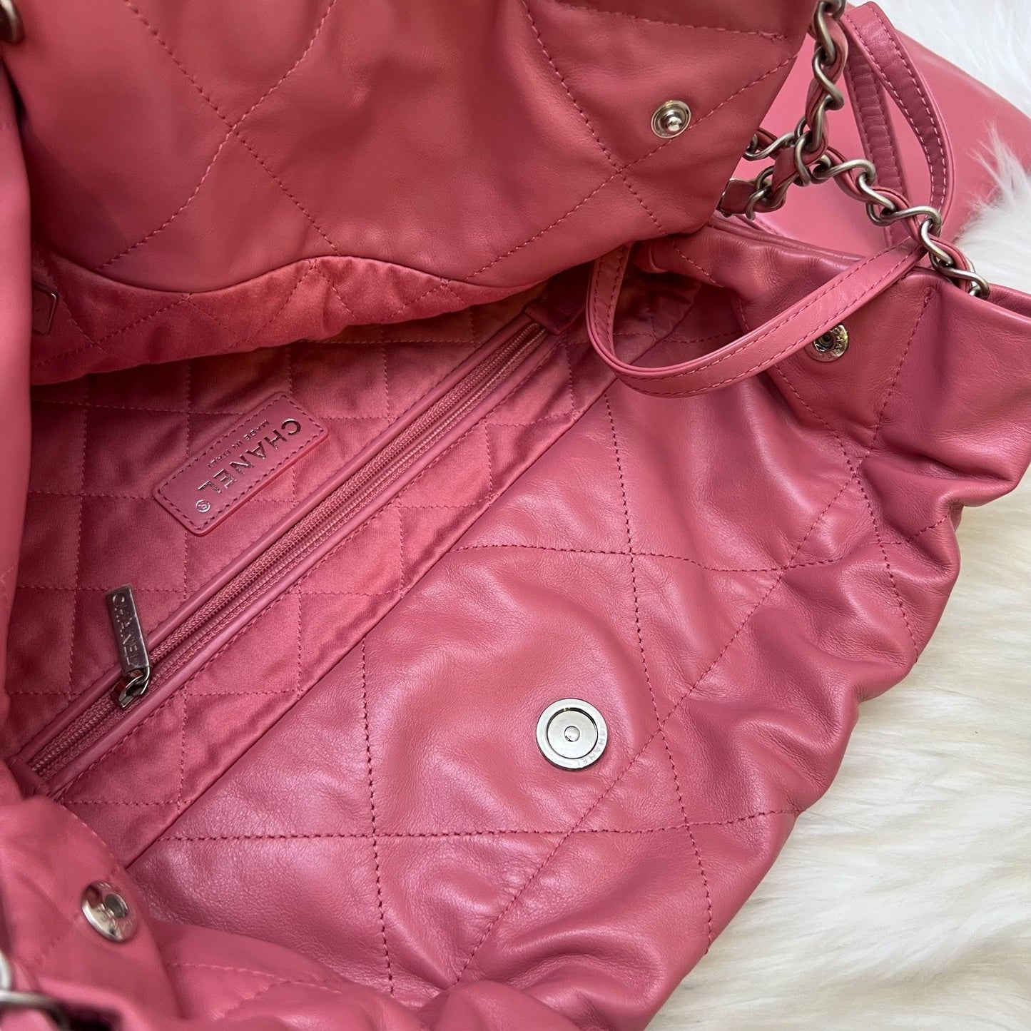 GLM-22 Small Hobo Bag in 23B Pink Calfskin and SHW (Model: AS3260)