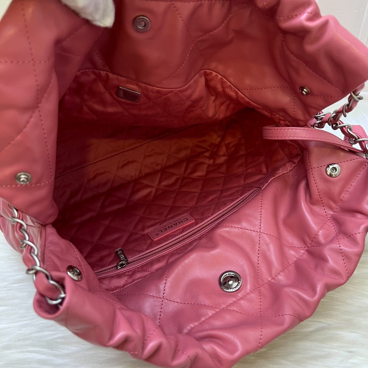 GLM-22 Small Hobo Bag in 23B Pink Calfskin and SHW (Model: AS3260)