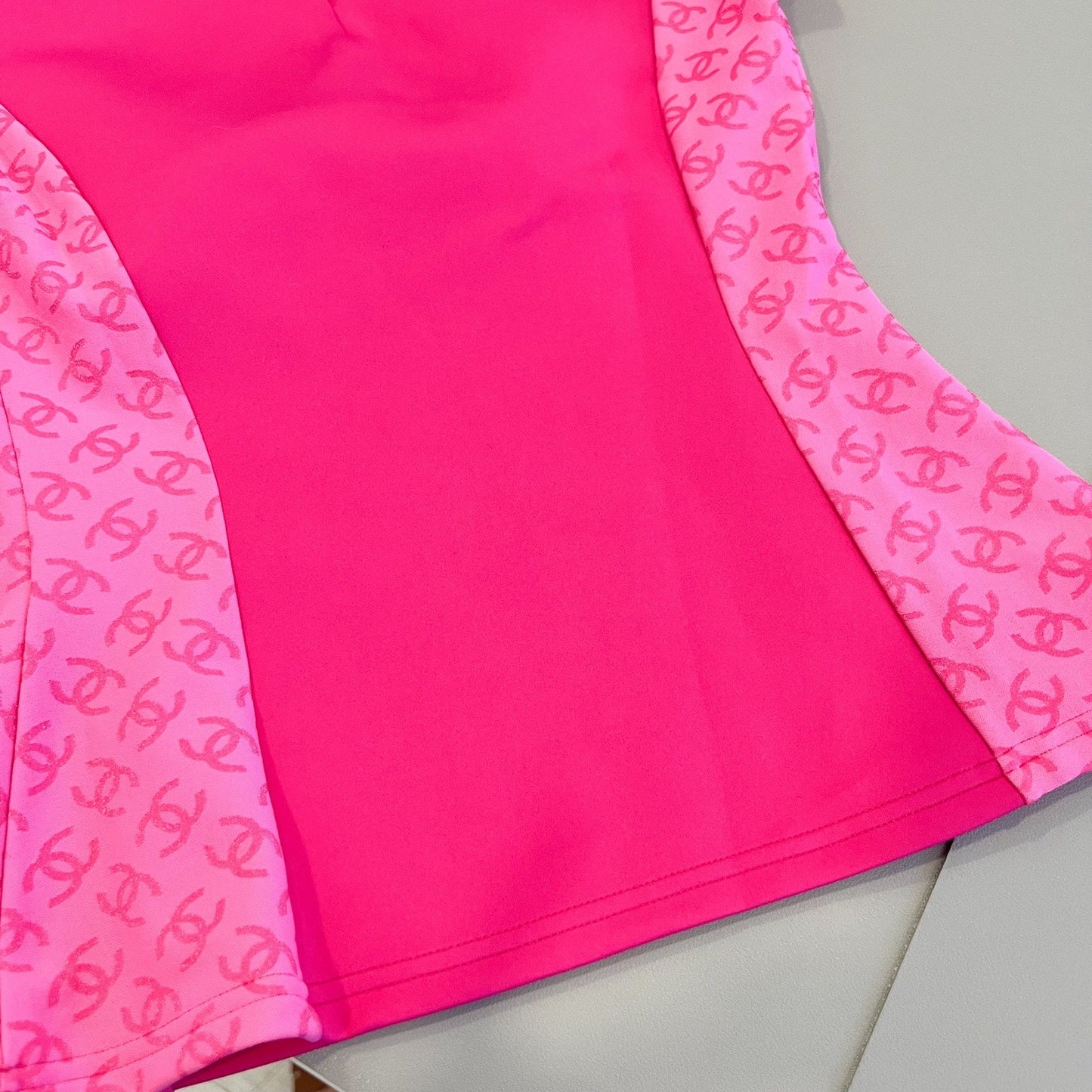 GLM-24P T-shirt Top in Hot Pink Polyamide / Elastane Sz 36