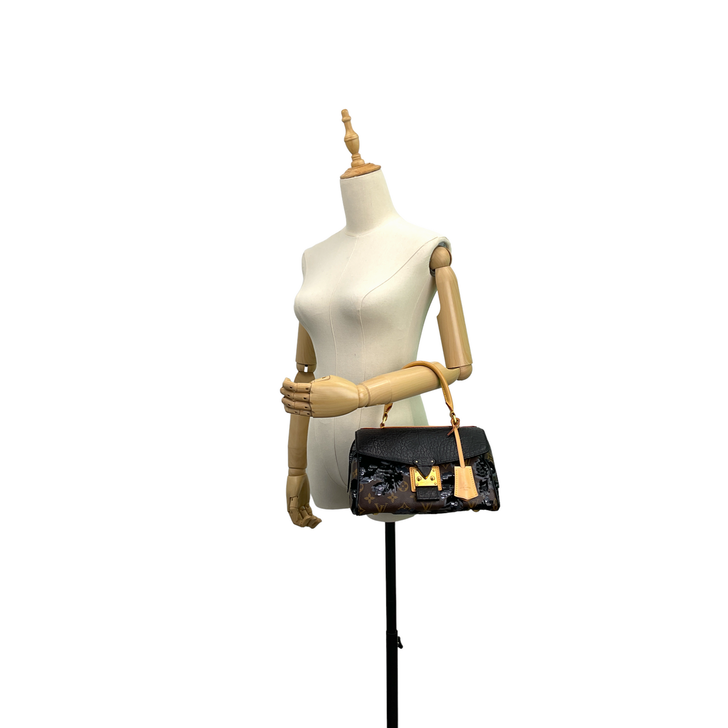 Louis Vuitto Carrousel Fleur de Jais Monogram Canvas Bag