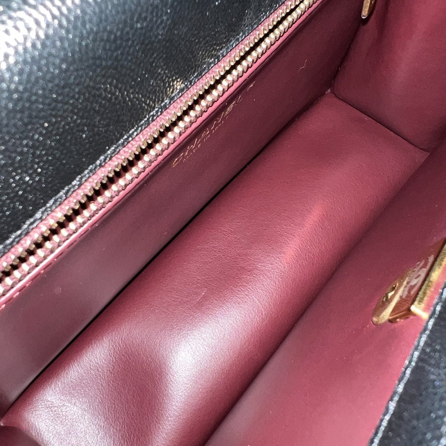 GLM-23A Seasonal Flap Bag in Black Caviar and AGHW