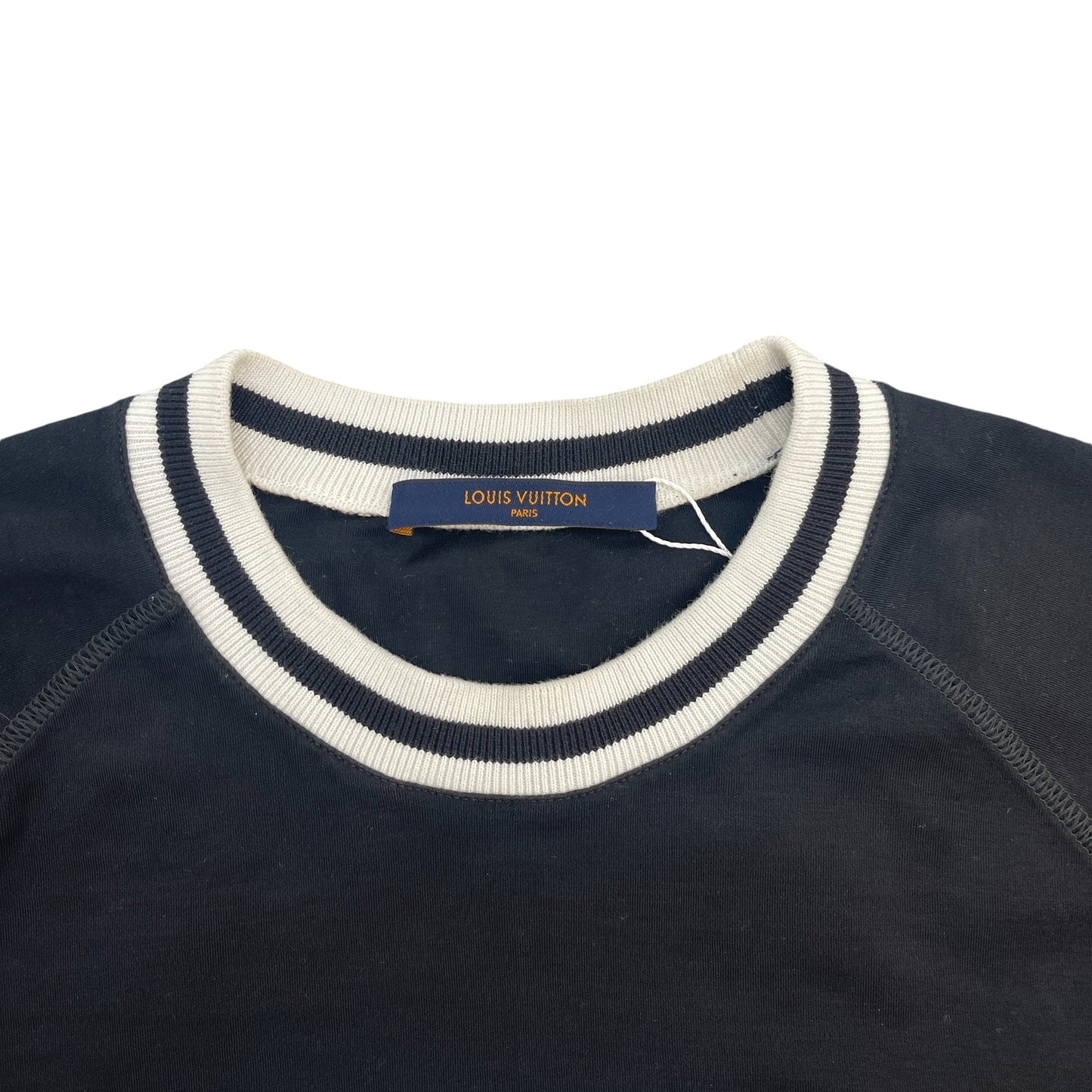 Men's Embroidered Logo T-Shirt Black Size M
