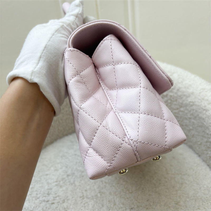 GLM-Small (24cm) Coco Handle in 22P Light Pink Caviar and LGHW (Model: A92990)