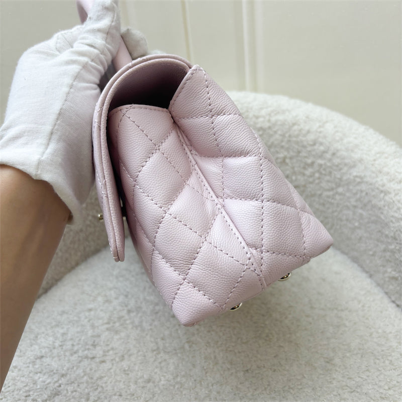 GLM-Small (24cm) Coco Handle in 22P Light Pink Caviar and LGHW (Model: A92990)