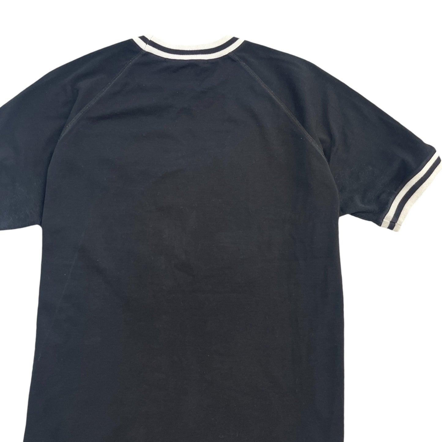 Men's Embroidered Logo T-Shirt Black Size M