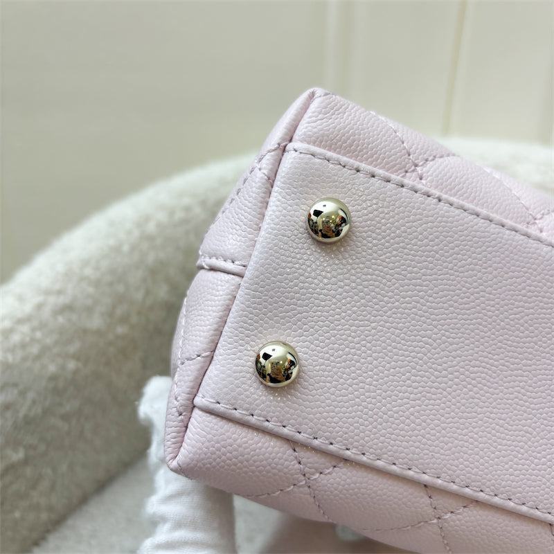 GLM-Small (24cm) Coco Handle in 22P Light Pink Caviar and LGHW (Model: A92990)