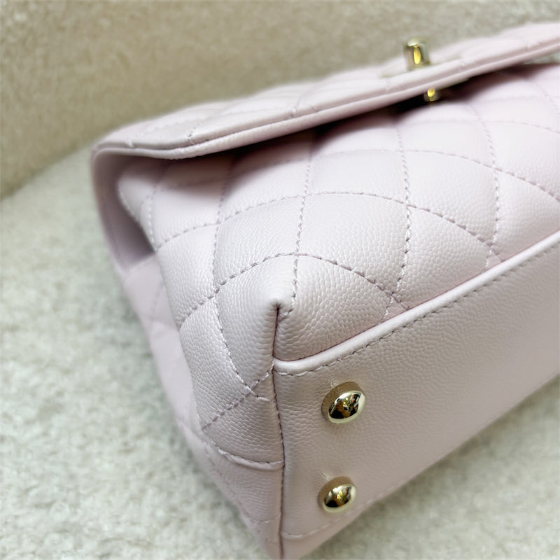 GLM-Small (24cm) Coco Handle in 22P Light Pink Caviar and LGHW (Model: A92990)