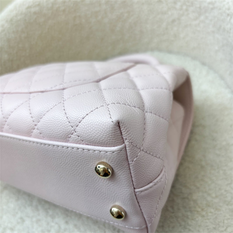 GLM-Small (24cm) Coco Handle in 22P Light Pink Caviar and LGHW (Model: A92990)