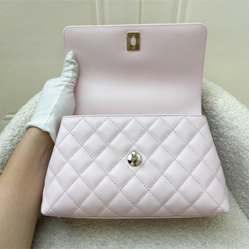 GLM-Small (24cm) Coco Handle in 22P Light Pink Caviar and LGHW (Model: A92990)