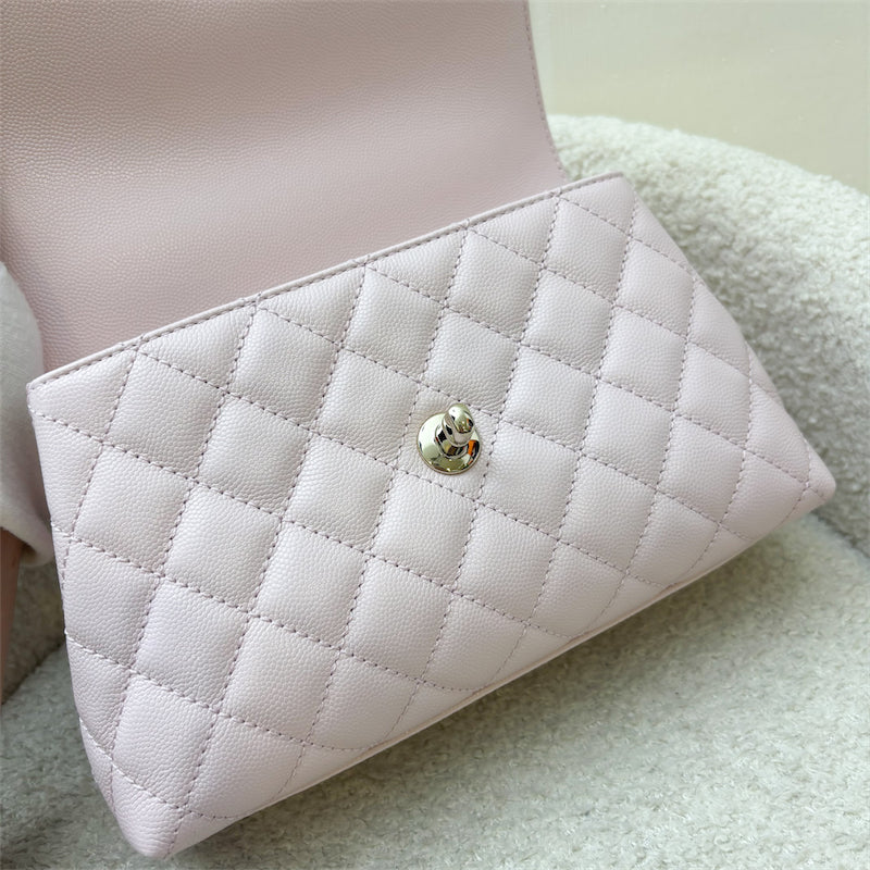 GLM-Small (24cm) Coco Handle in 22P Light Pink Caviar and LGHW (Model: A92990)