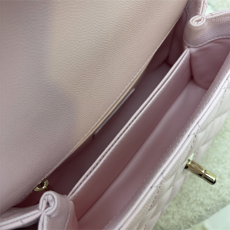GLM-Small (24cm) Coco Handle in 22P Light Pink Caviar and LGHW (Model: A92990)