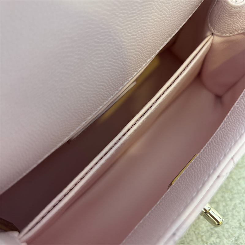GLM-Small (24cm) Coco Handle in 22P Light Pink Caviar and LGHW (Model: A92990)