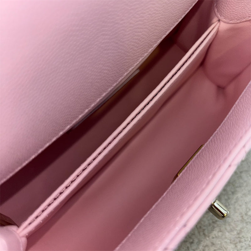 GLM-Small (24cm) Coco Handle in 22P Light Pink Caviar and LGHW (Model: A92990)